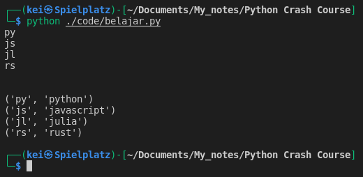 For Loop Items Method
