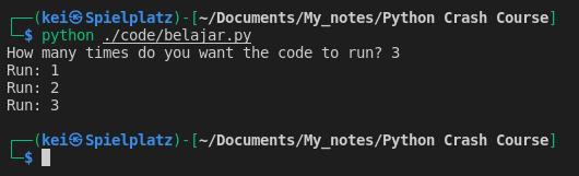 For Loop Runtime Plus 1